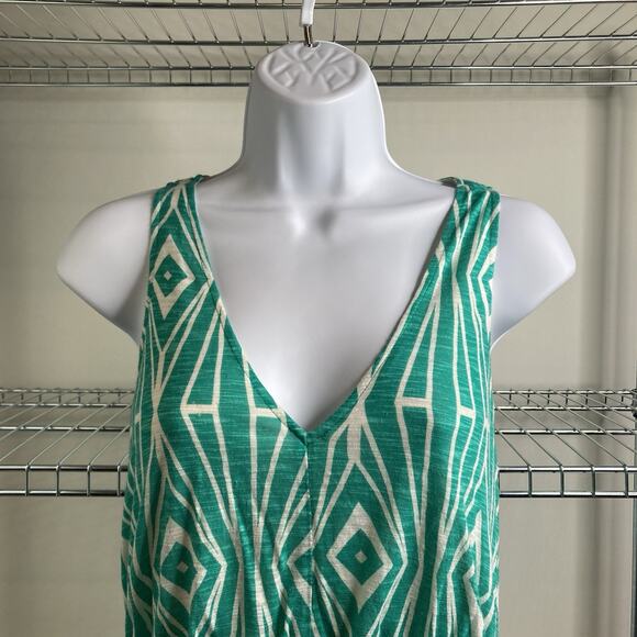 Anthropologie The Addison Story Green Ikat Maxi Dress Size S Boho Resort Beachy‎ - Picture 7 of 10